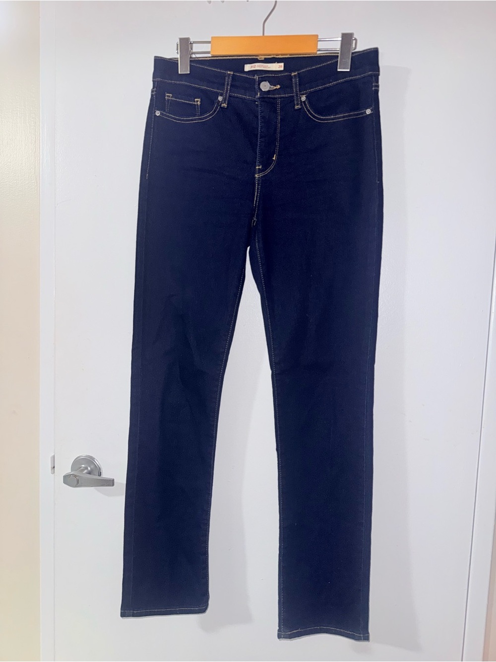 Levi's Dark Blue Straight Leg Women's Jeans